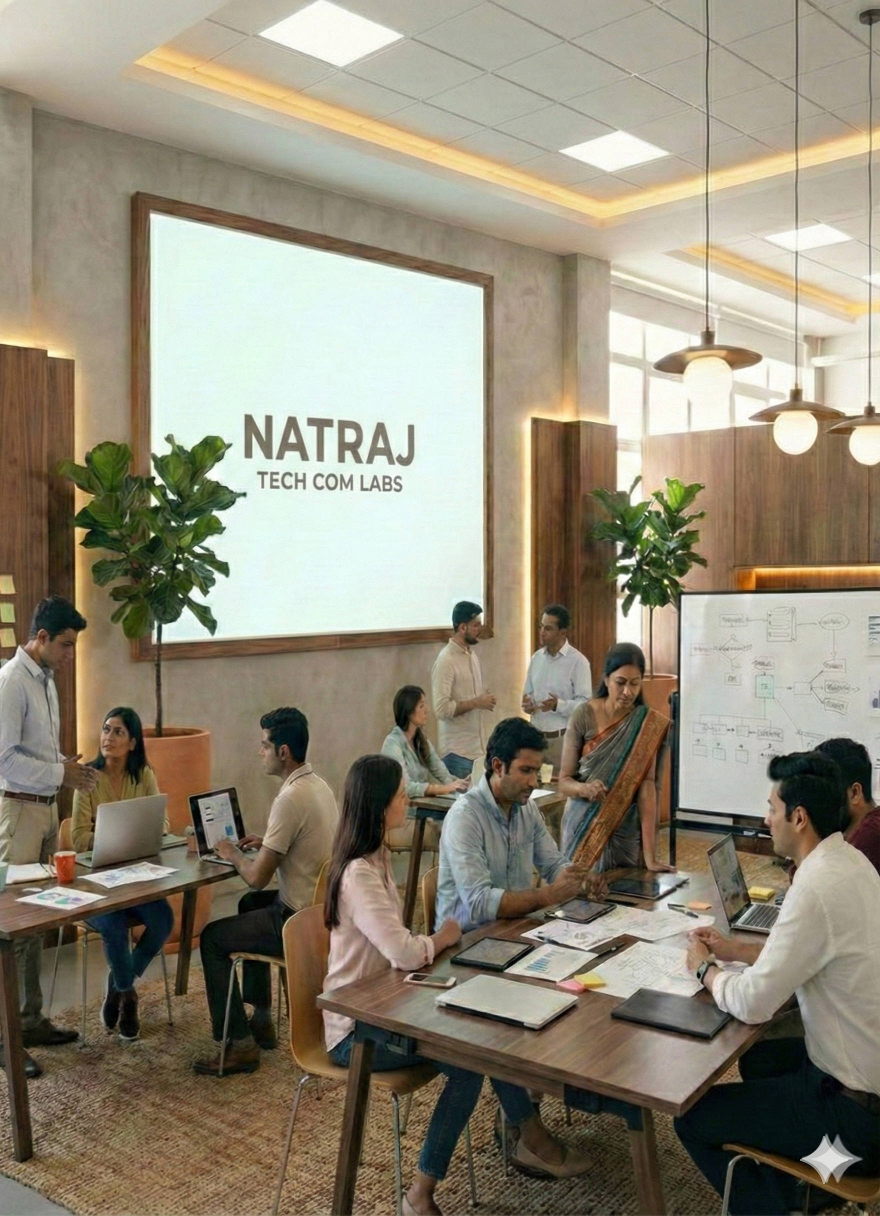 Natraj Tech Com Labs team at work